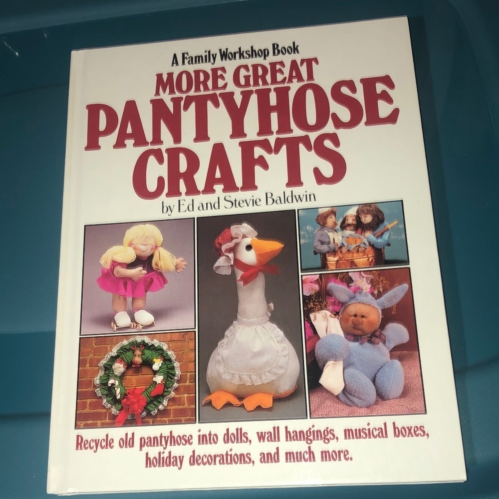 More Great Pantyhose Crafts (A Family Workshop Book) hardcover is slightly used